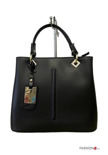 Sac en Cuir Véritable avec fermeture éclair avec bandoulière