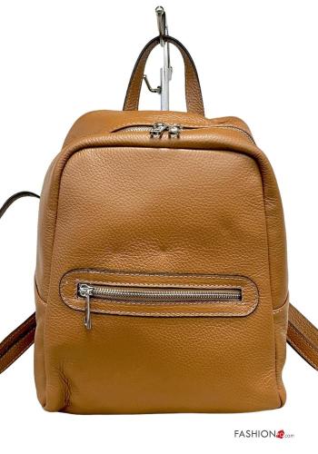 Zaino in Vera pelle con zip