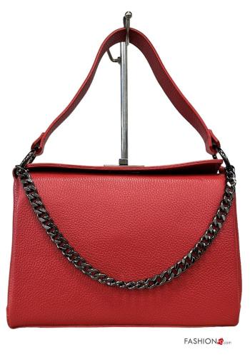 Borsa a spalla in Vera pelle con catena - ph 1