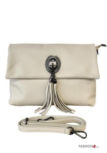 Pochette in Vera pelle con tracolla