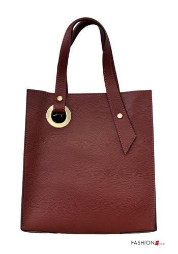 Genuine Leather Bag with pockets with zip - ph 1