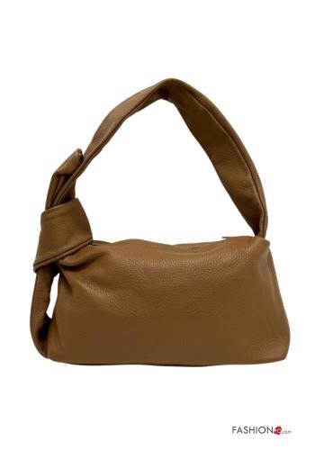 Borsa a spalla in Vera pelle con zip - ph 1