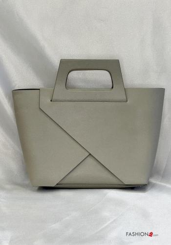 Handtasche aus Echtes Leder mit Reißverschluss mit Schultergurt