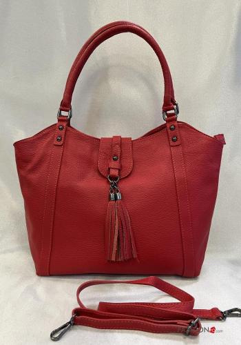 Tasche aus Echtes Leder mit Schultergurt