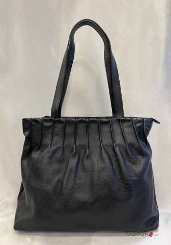 Borsa a spalla in Vera pelle con zip - ph 1