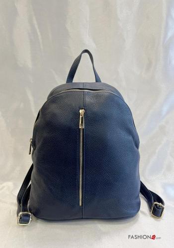 adjustable Genuine Leather Backpack with zip - ph 1
