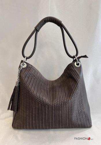 Schultertaschen aus Echtes Leder mit Taschen