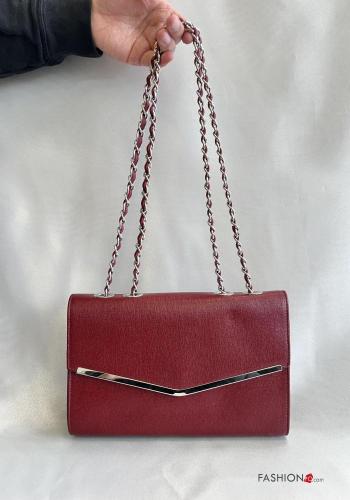 Schultertaschen aus Echtes Leder mit kette