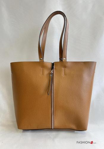 Genuine Leather Shoulder bag with zip