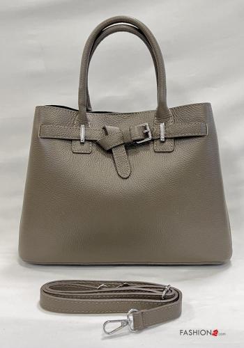 Bolsa de mano de Cuero Genuino con bandolera - ph 1