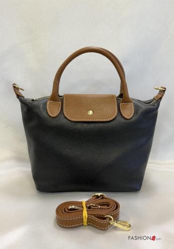 Handtasche aus Echtes Leder mit Reißverschluss mit Schultergurt