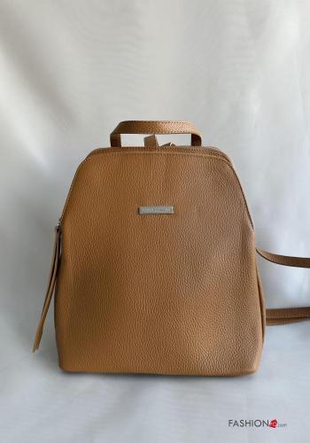 Rucksack aus Echtes Leder mit Reißverschluss