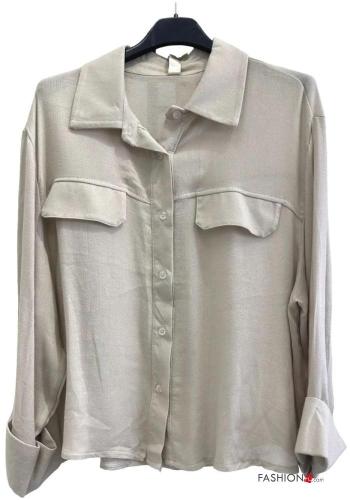 Camicia in Misto Lana