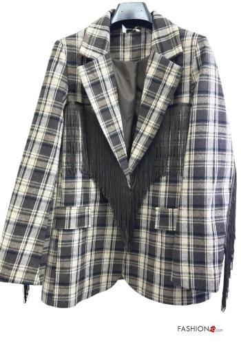 Chaqueta de Algodón Estampado tartán