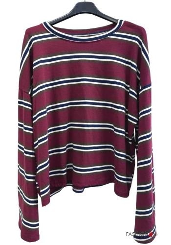 Striped Cotton Long sleeved top - ph 1