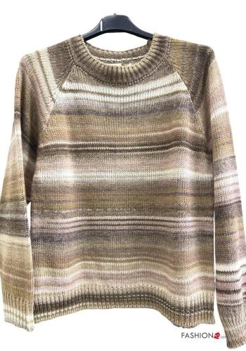 Maglione in Misto Lana Fantasia righe - ph 1