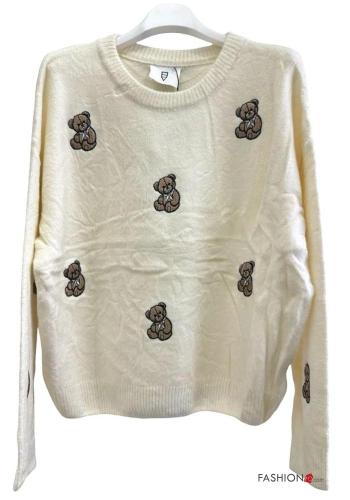 Strickpullover aus Wollmischung