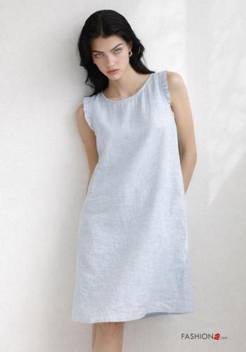 Vestido manga volante