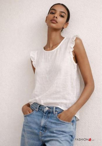 Chemise manches à volant