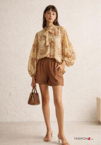 Camisa manga balão com laço - ph 1