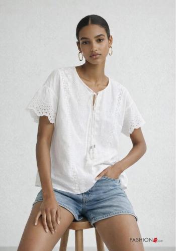 Blusa de Algodón bordado inglés - ph 1