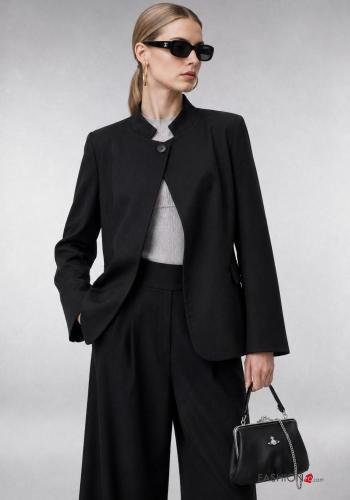 Blazer with buttons with lining with pockets