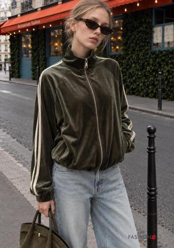 Veste à col roulé avec fermeture éclair avec poches - ph 1