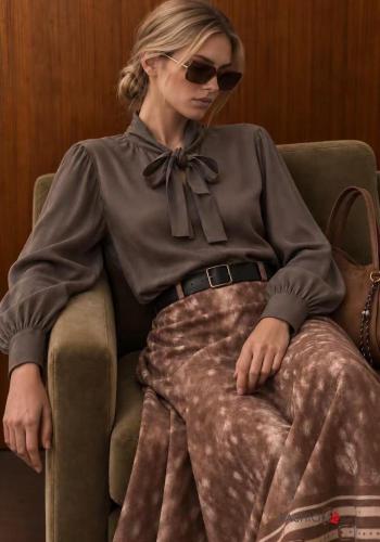 Camicia con fiocco con elastico