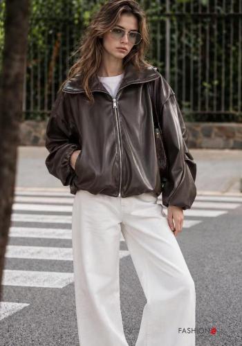 Jacket Rollneck with zip with pockets - ph 1