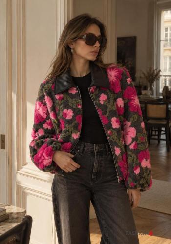 Wool Mix Jacket with pockets with zip