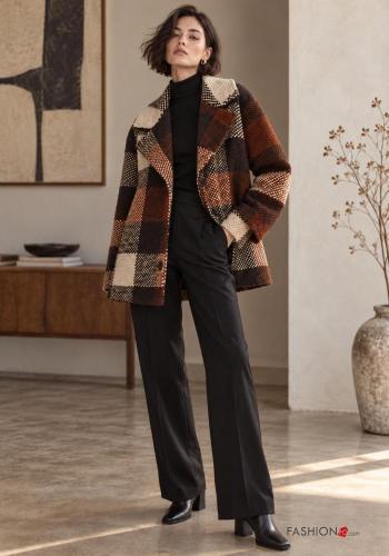 Veste en Mélange de Laine à boutons avec poches