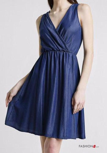 Robe Sans Manches sans manches à col en V