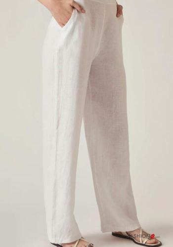 Hose aus Leinen mit Taschen - ph 1