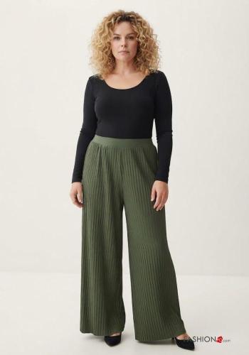 Pantalone plissé con elastico