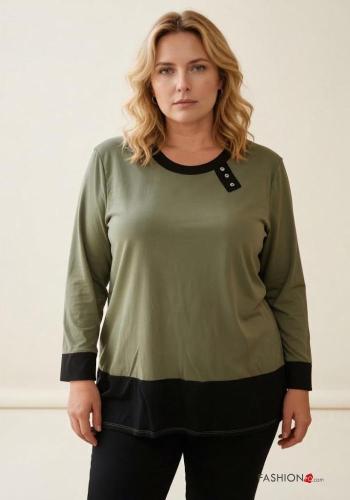 long sleeve crew neck Blouse