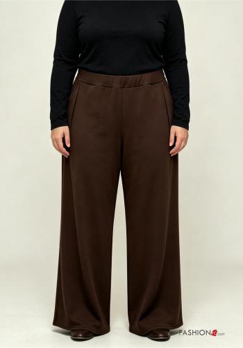 long Trousers with pockets with elastic