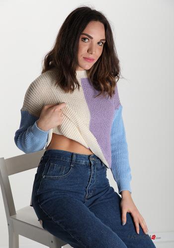 Maglione in Cotone Fantasia colorata - ph 1