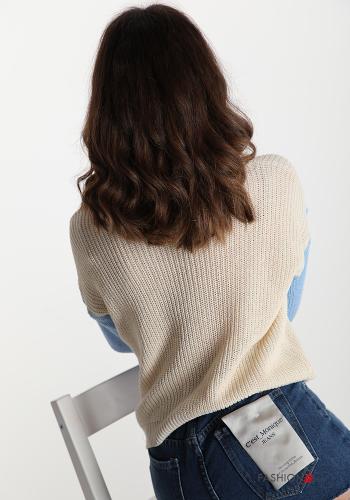 Maglione in Cotone Fantasia colorata - ph 2