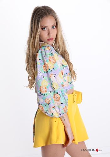 Top  con fiocco Fantasia floreale - ph 3