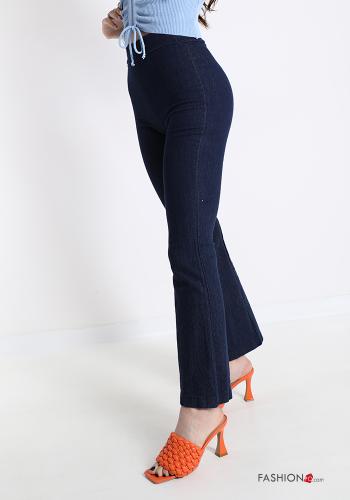Leggings in Cotton  denim flared - ph 1