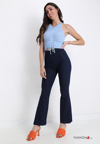 Leggings in Cotton  denim flared - ph 5