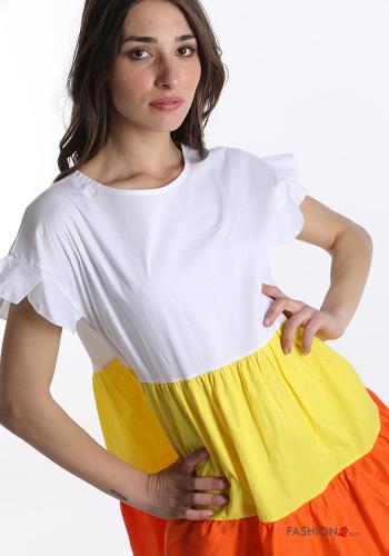 Abito in Cotone  con balze - ph 4