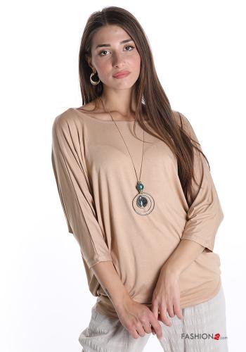 Long sleeved top  with necklace - ph 1