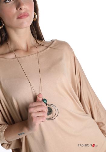 Long sleeved top  with necklace - ph 4