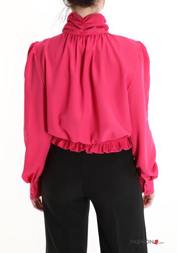 Rollkragen- Bluse mit Knöpfen - ph 2
