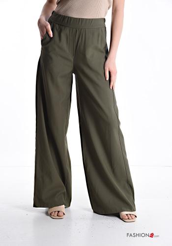 wide leg Hose mit Taschen mit gummizug - ph 1