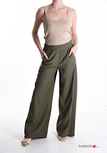 wide leg Hose mit Taschen mit gummizug - ph 5