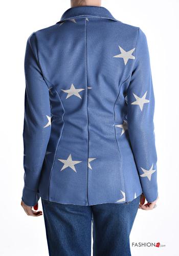Object Muster lange ärmel Jacke aus Baumwolle mit Knöpfen - ph 2
