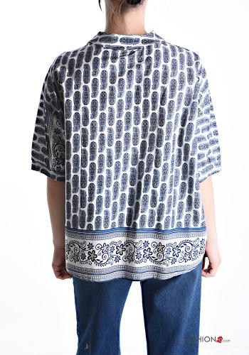 Blouse en Coton manches courtes Imprimé paisley - ph 2