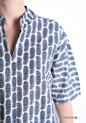 Blouse en Coton manches courtes Imprimé paisley - ph 4
